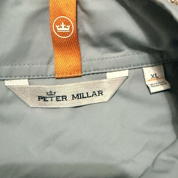 Peter Millar Mens XL Hyperlight Weld Hybrid Stretch Jacket 1/4 Zip Pullover Gray - Picture 2 of 13